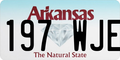 AR license plate 197WJE