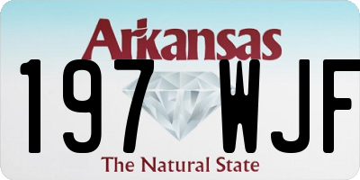 AR license plate 197WJF