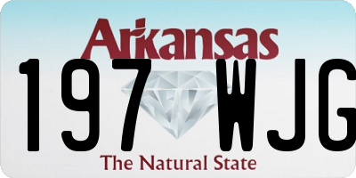 AR license plate 197WJG
