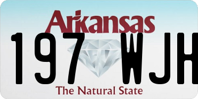 AR license plate 197WJH