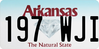 AR license plate 197WJI