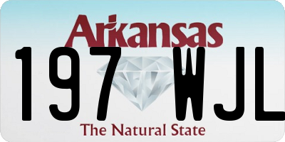 AR license plate 197WJL