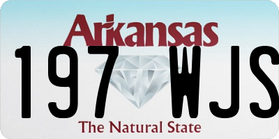 AR license plate 197WJS