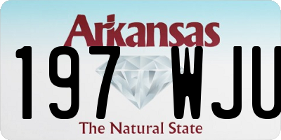 AR license plate 197WJU