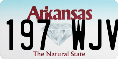 AR license plate 197WJV