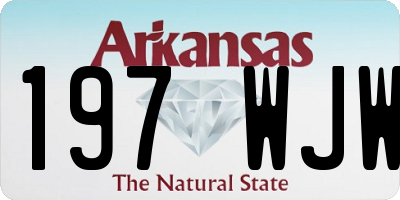 AR license plate 197WJW