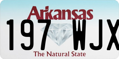 AR license plate 197WJX