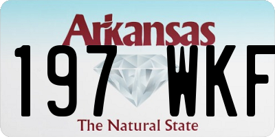 AR license plate 197WKF