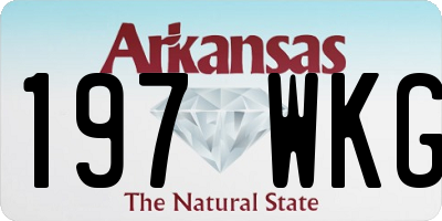 AR license plate 197WKG
