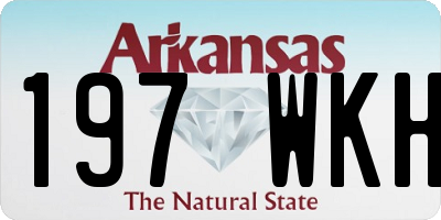 AR license plate 197WKH