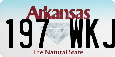AR license plate 197WKJ