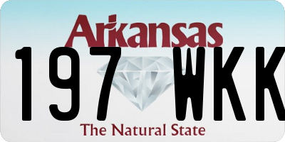 AR license plate 197WKK