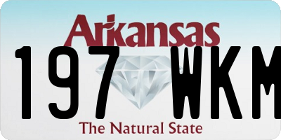 AR license plate 197WKM