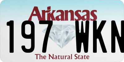 AR license plate 197WKN