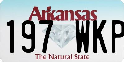AR license plate 197WKP