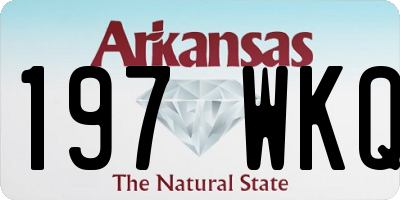 AR license plate 197WKQ