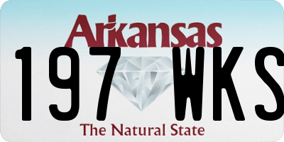 AR license plate 197WKS