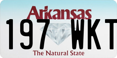 AR license plate 197WKT