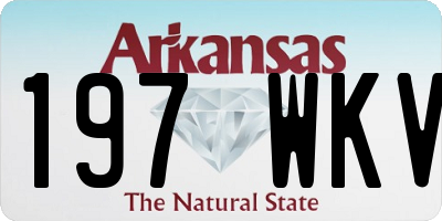 AR license plate 197WKV