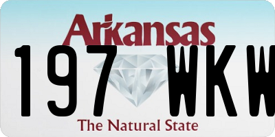 AR license plate 197WKW