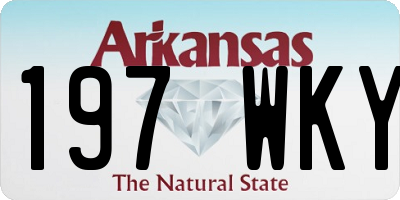 AR license plate 197WKY