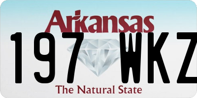 AR license plate 197WKZ