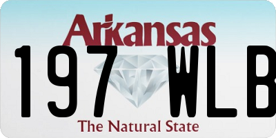 AR license plate 197WLB