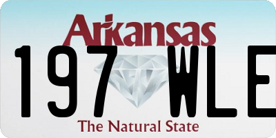 AR license plate 197WLE