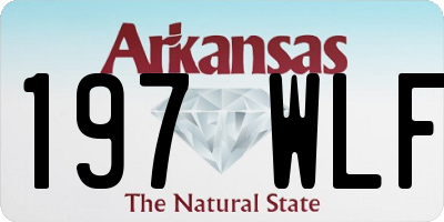 AR license plate 197WLF