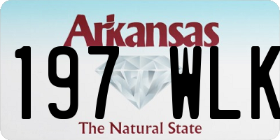 AR license plate 197WLK