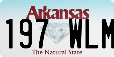 AR license plate 197WLM