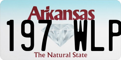 AR license plate 197WLP