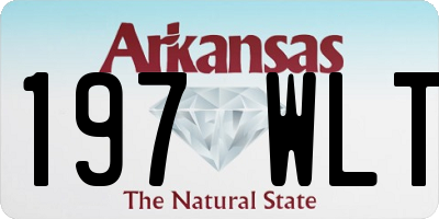 AR license plate 197WLT