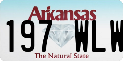 AR license plate 197WLW