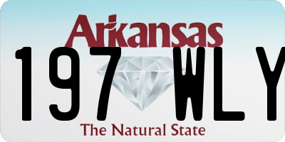 AR license plate 197WLY