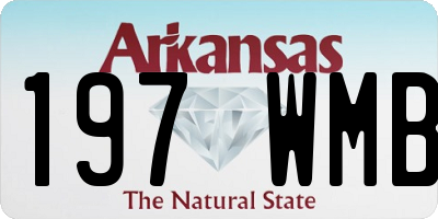 AR license plate 197WMB