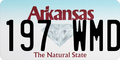 AR license plate 197WMD