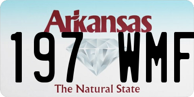 AR license plate 197WMF