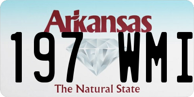 AR license plate 197WMI