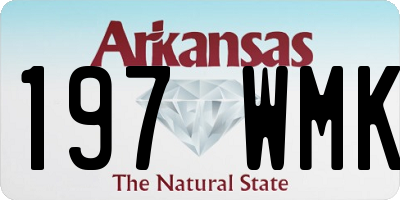 AR license plate 197WMK