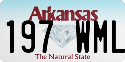 AR license plate 197WML