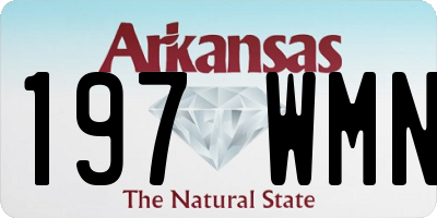AR license plate 197WMN