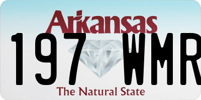 AR license plate 197WMR