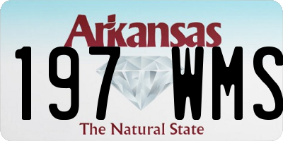 AR license plate 197WMS