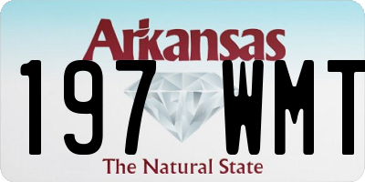 AR license plate 197WMT