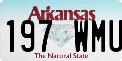 AR license plate 197WMU