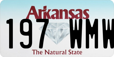 AR license plate 197WMW