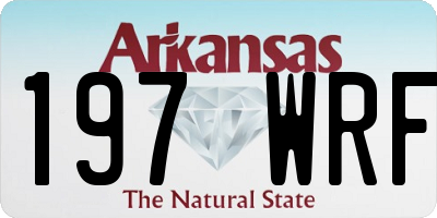 AR license plate 197WRF