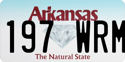 AR license plate 197WRM