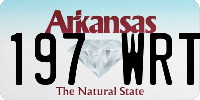 AR license plate 197WRT